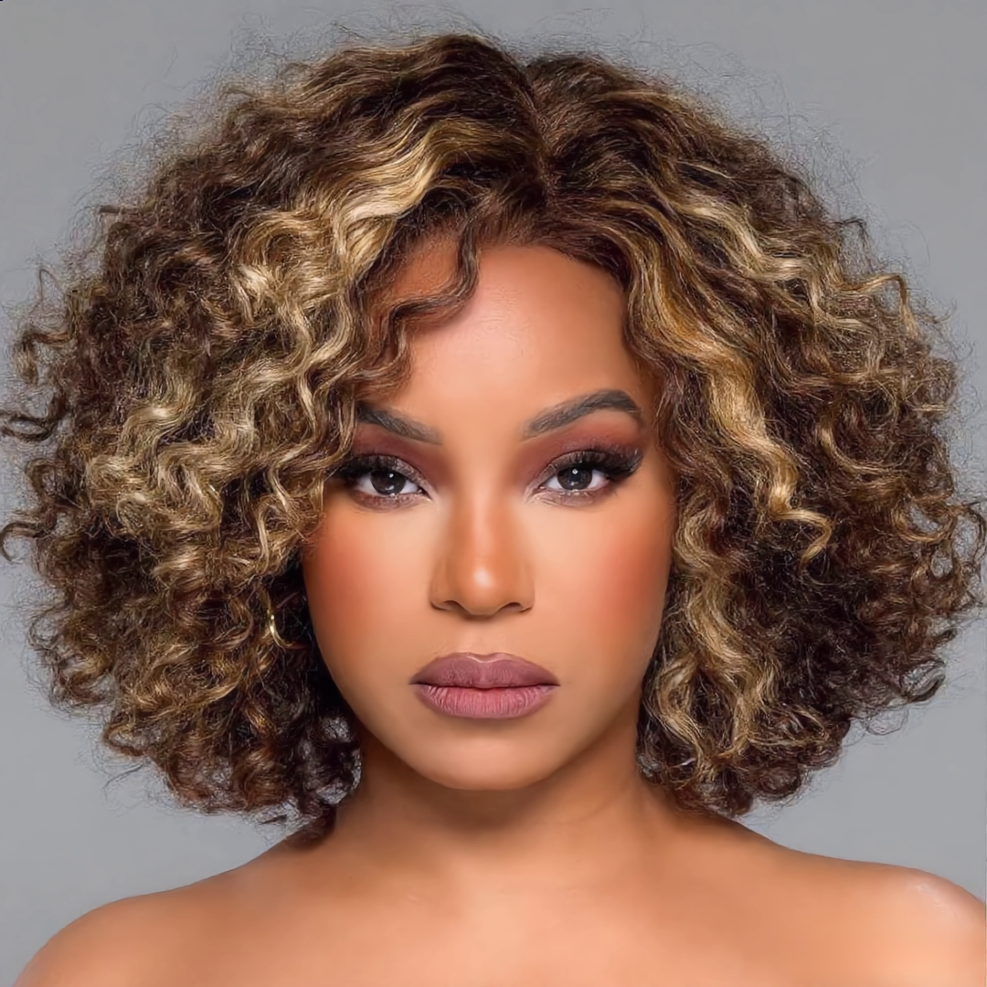 13x4 Water Wave Bob Human Hair Wig 
