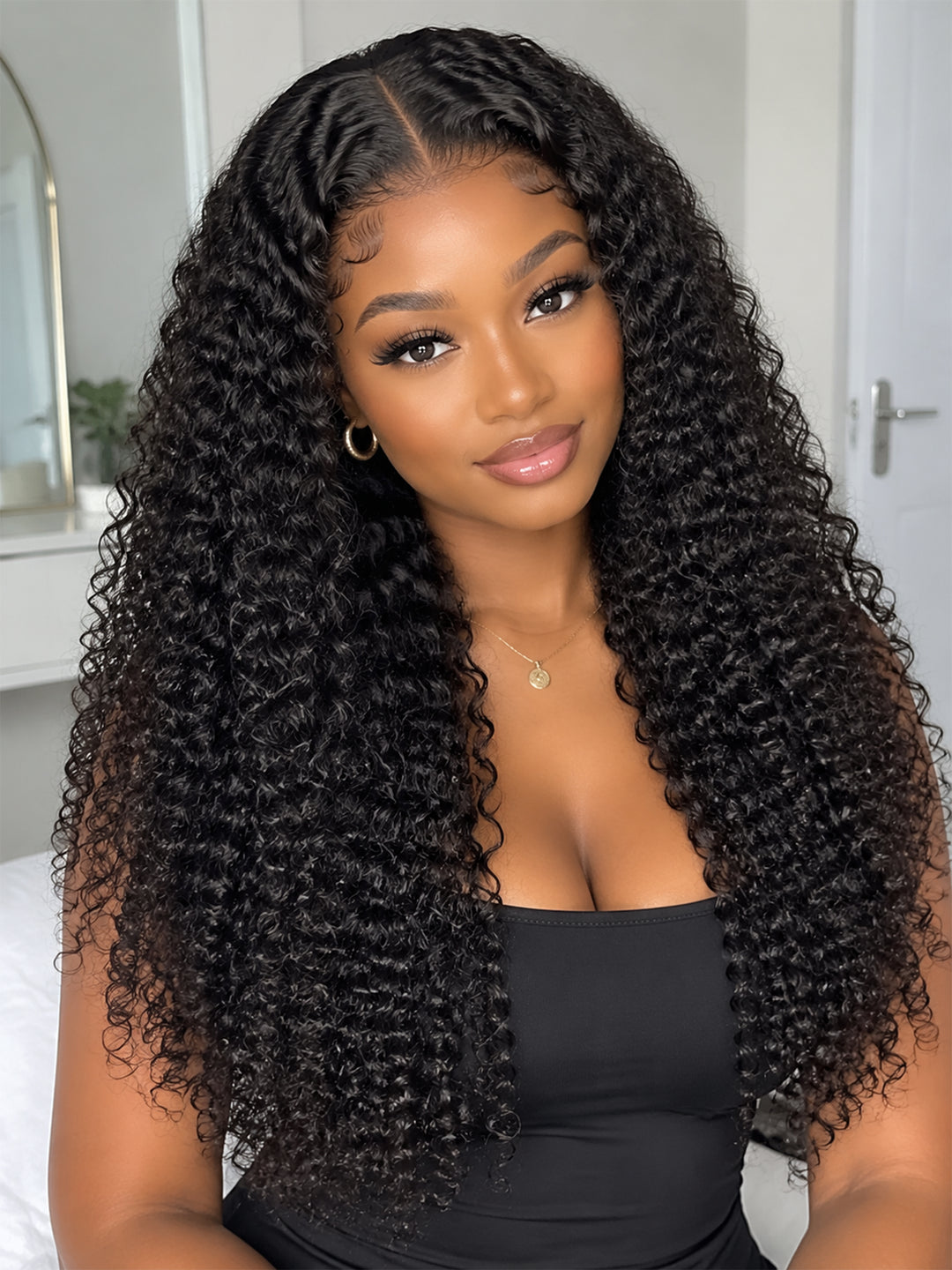Ocean Hair Burmese Curl 13x4 SDD Raw Hair Wig Natural Black