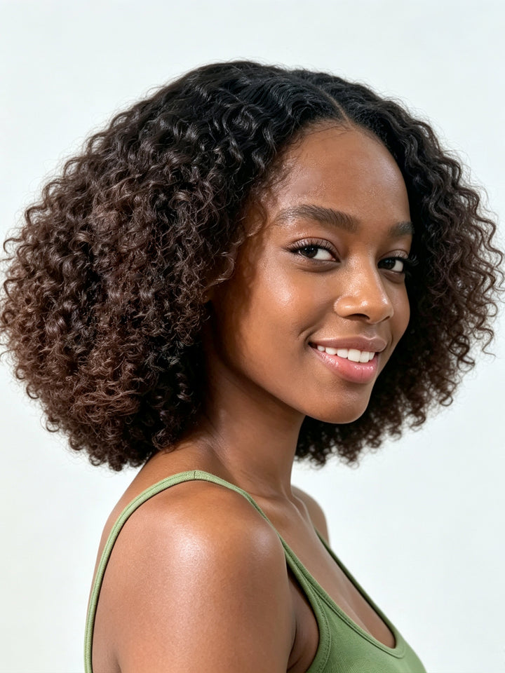 Ocean Hair Jerry Curl 13x4 Lace Front Wig SDD Black Hair 10 to 18 Inch