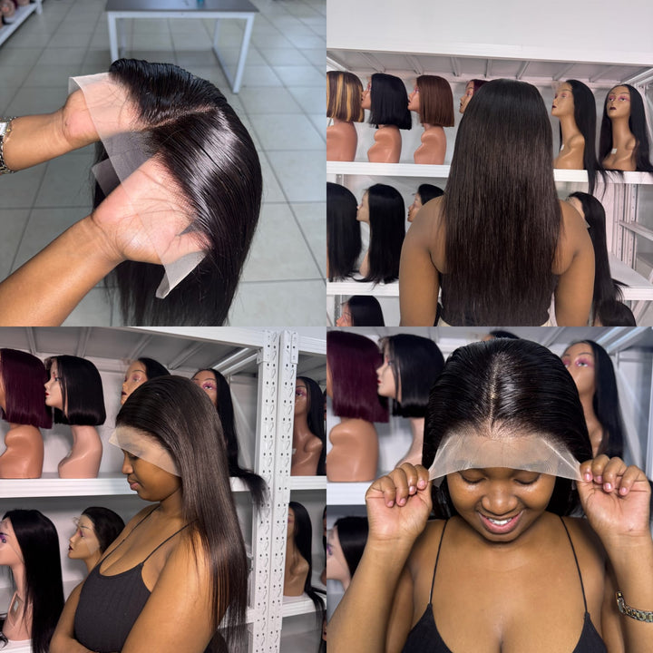 Ocean Hair Special Straight Lace Front Wig 13x4 Ombre Black Color 20 Inch