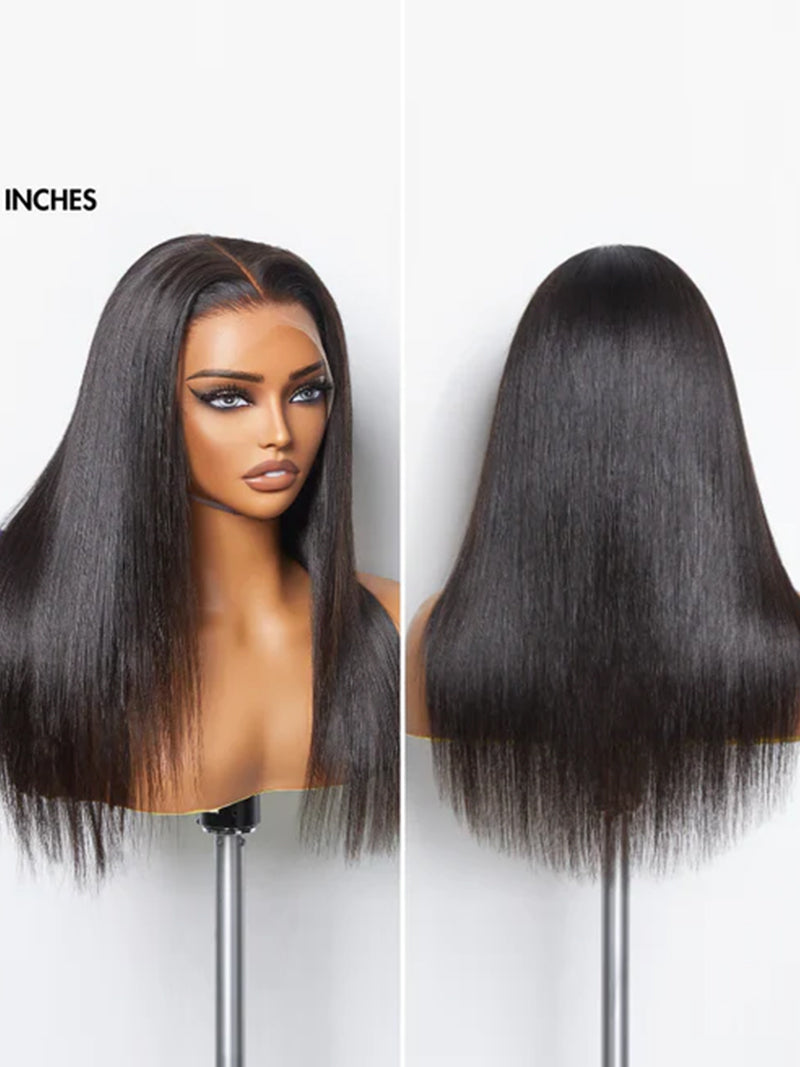 Ocean Hair Single Donor Hair Straight 13x4 Lace Frontal Black Wig 24 Inch