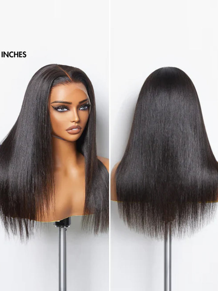 Ocean Hair Single Donor Hair Straight 13x4 Lace Frontal Black Wig 24 Inch