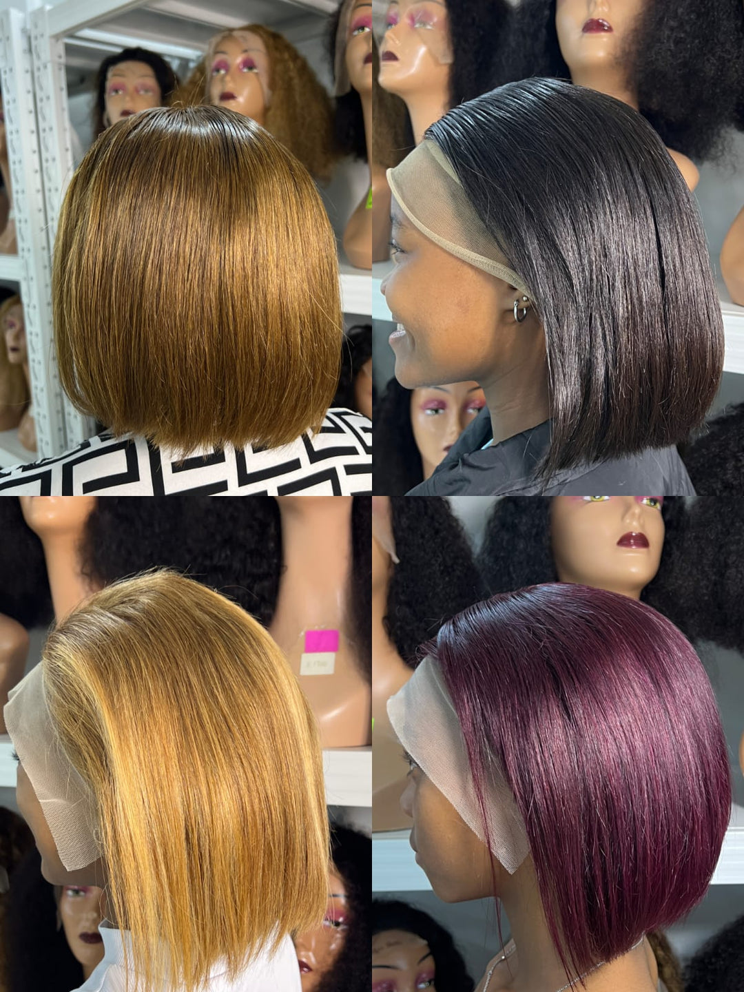 Ocean Hair Special Straight Lace Front 13x4 Black Brown 99J Piano Wig