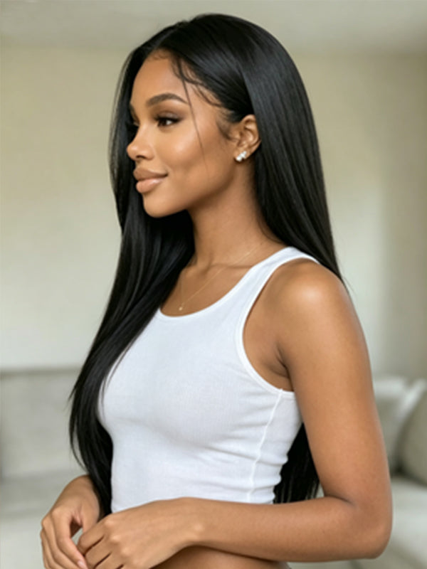 Ocean Hair Donor SDD Hair Bone  Straight 13x4 Lace Front Wig 24 Inch