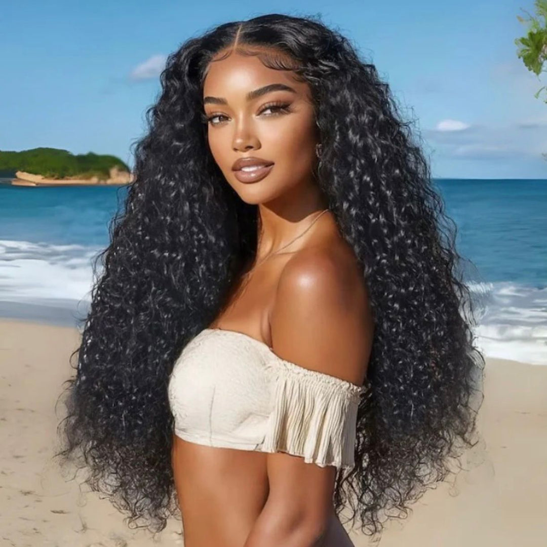 Ocean Hair Water Wave SDD 13x4 Lace Wig Free Part 4x4 6x4 Glueless Wig