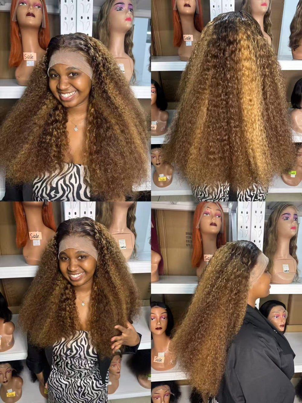 Ocean Hair Piano Honey Blonde Water Wave Wig 13x4 SDD 16 to 28 Inch