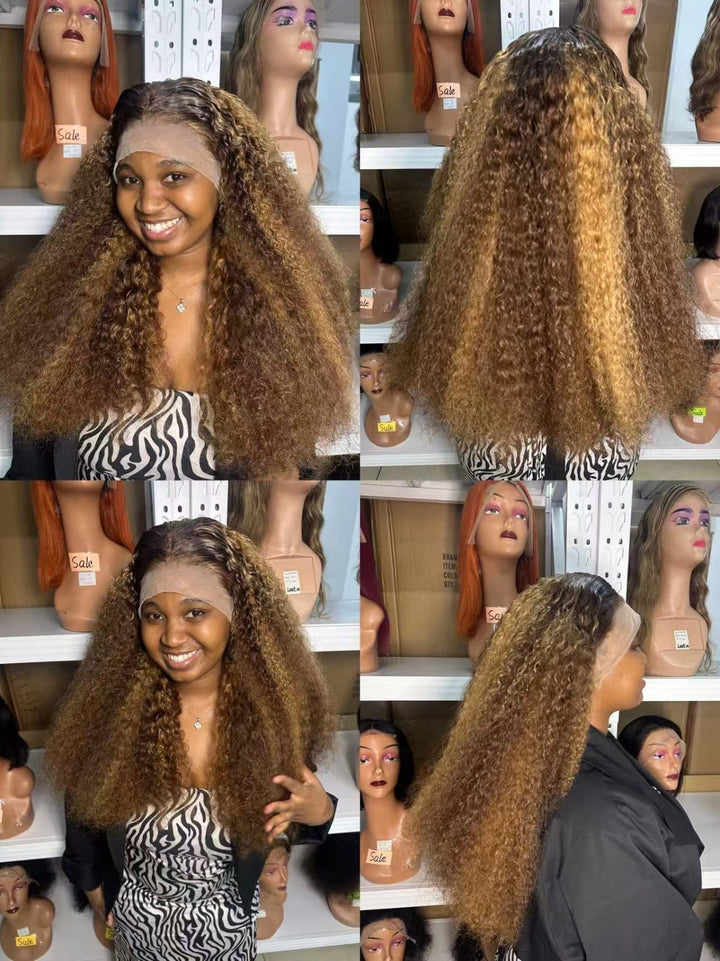 Ocean Hair Piano Honey Blonde Water Wave Wig 13x4 SDD 16 to 28 Inch