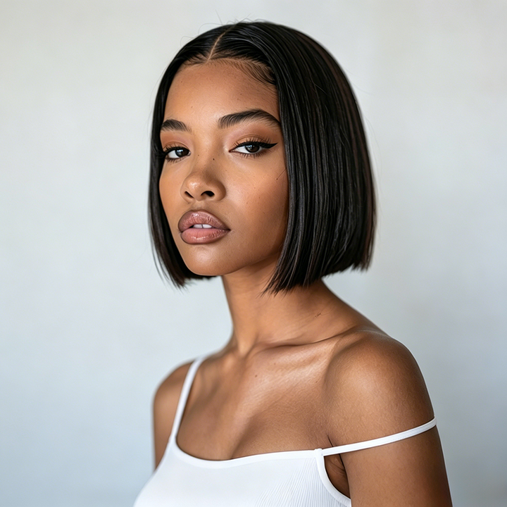 13x4 Bob Straight Human Hair Wig 