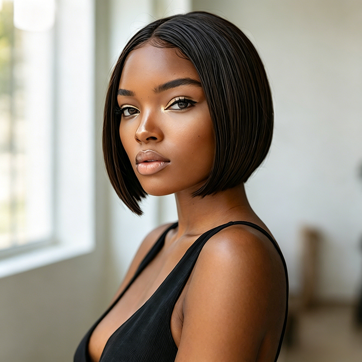 13x4 Bob Straight Human Hair Wig 