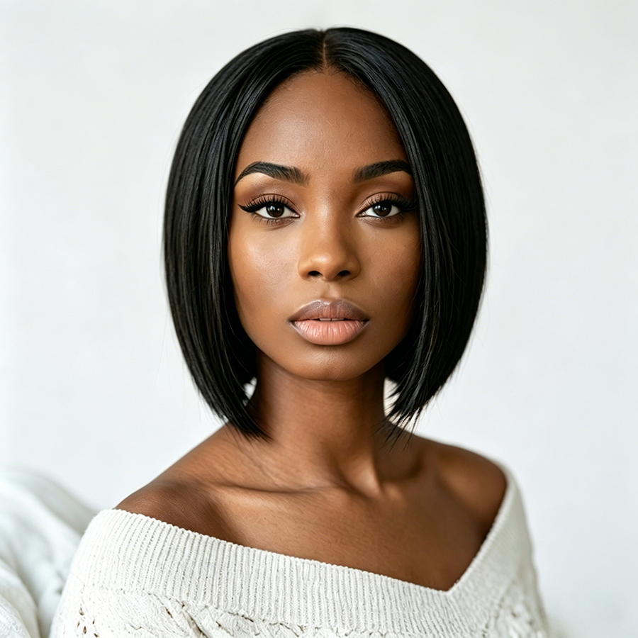 13x4 Bob Straight Human Hair Wig 