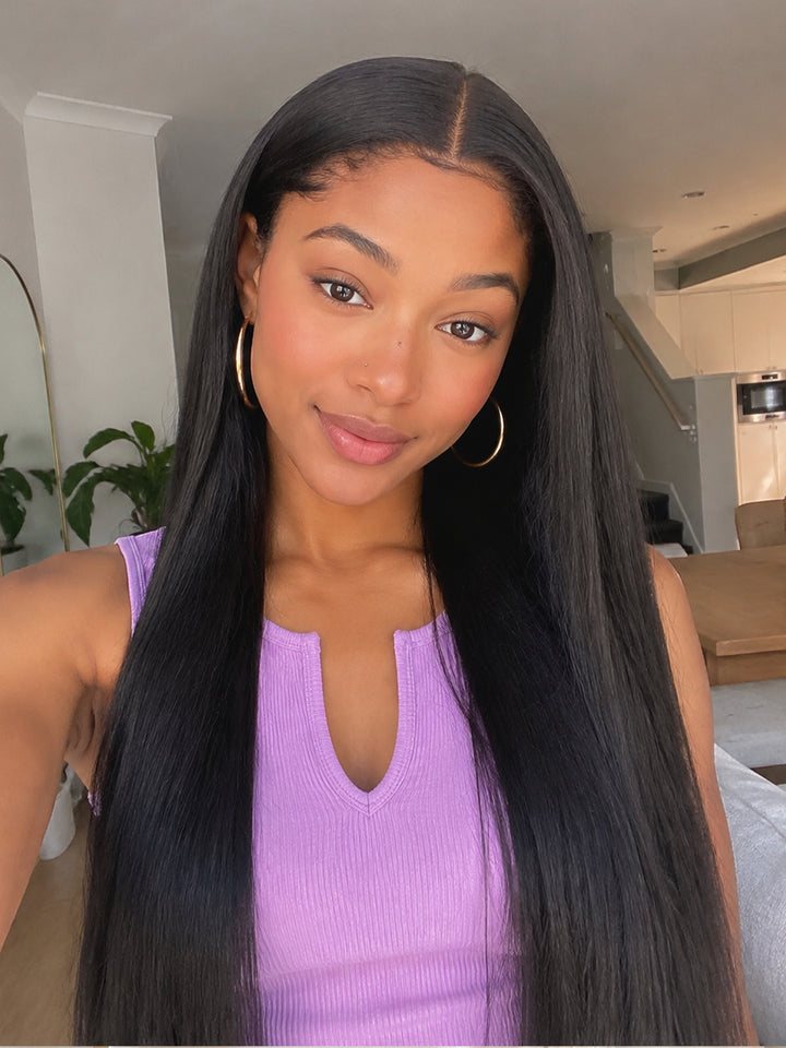 Ocean Hair Donor SDD Hair Bone  Straight 13x4 Lace Front Wig 24 Inch