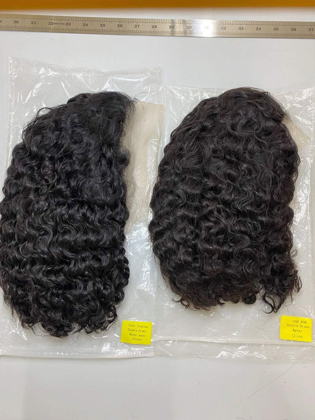 Ocean Hair 13x4 Lace Front Water Wave Bob Wig 1B Black Color Hair Wig