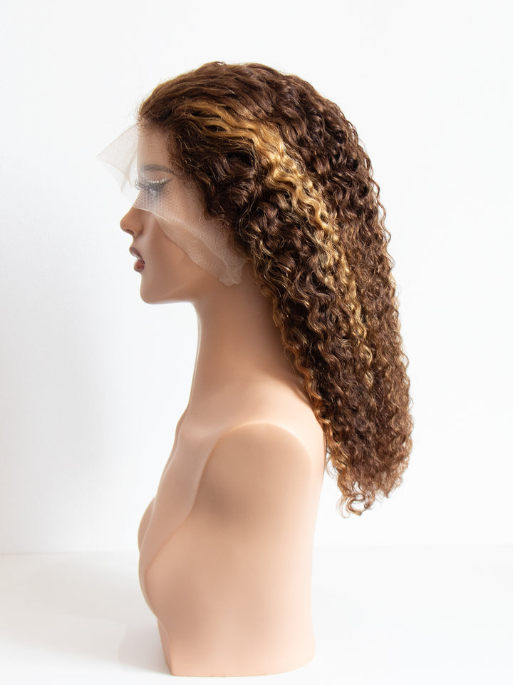 Ocean Hair Piano Color Water Wave Bob 13x4 Lace Front Wig 10-16 Inch