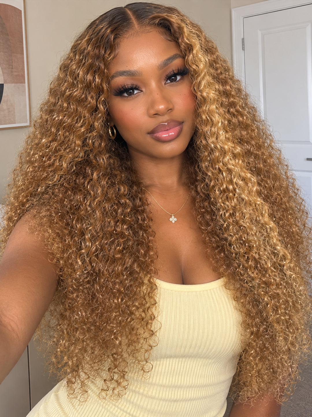 Ocean Hair Baby Curl 13x4 Lace Front Wig 4/27 30 Inch Human Hair