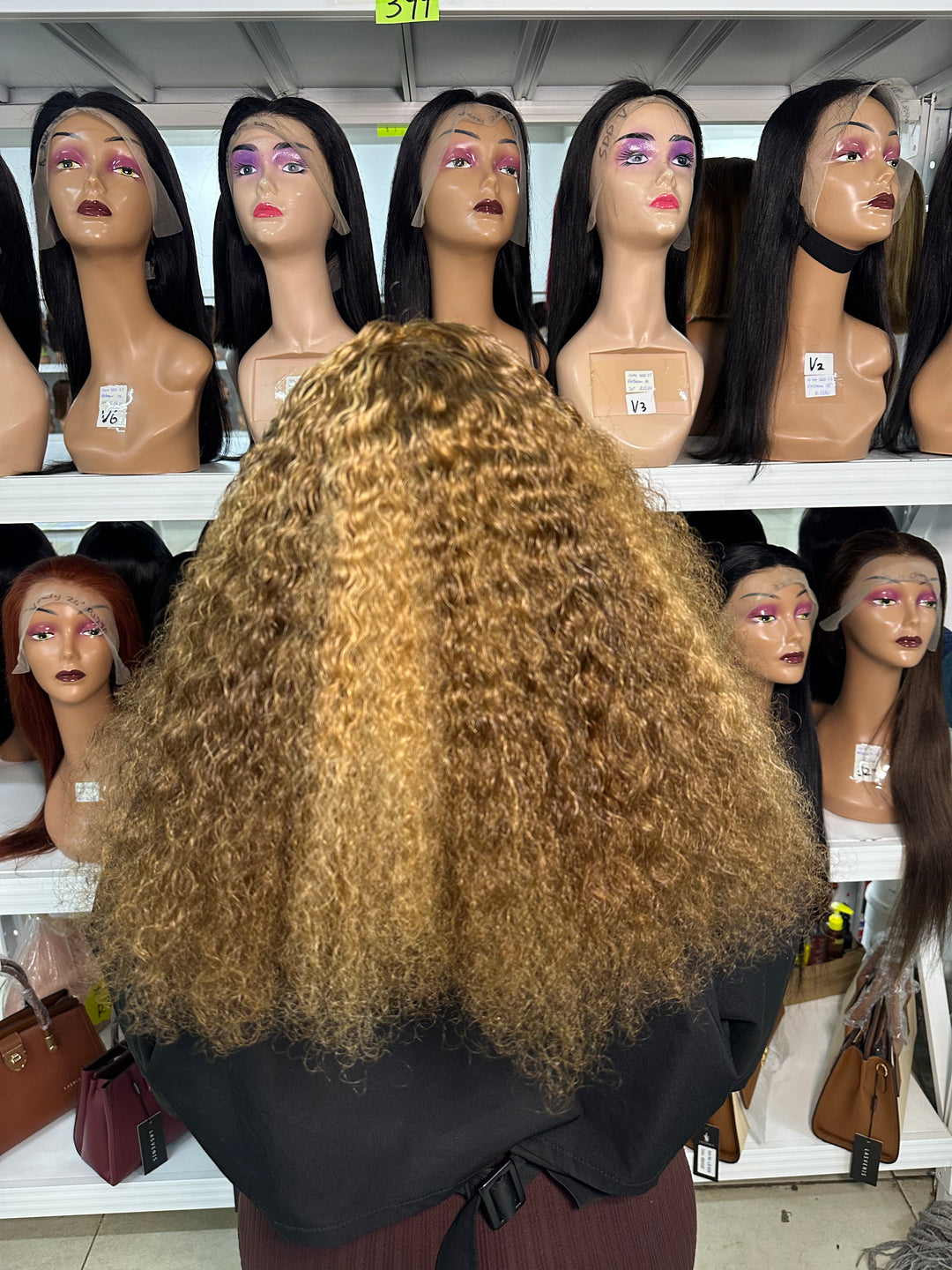 Ocean Hair Baby Curl 13x4 Lace Front Wig 4/27 SDD Human Hair 10-16 Inch