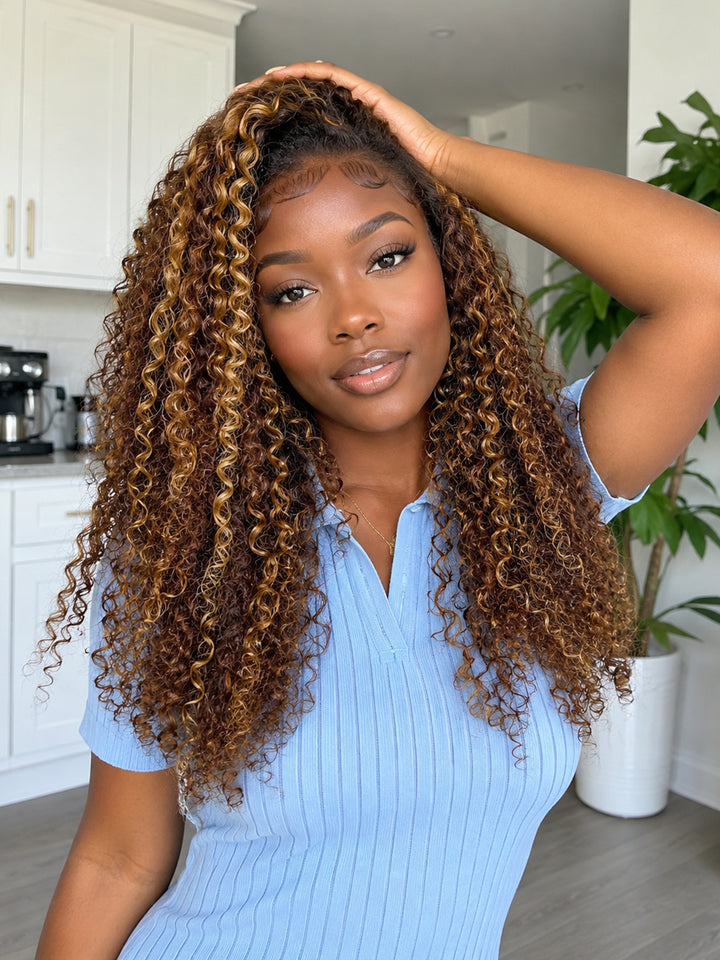 Ocean Hair Baby Curl 13x4 Lace Front Wig SDD Donor Human Hair 20 Inch 4