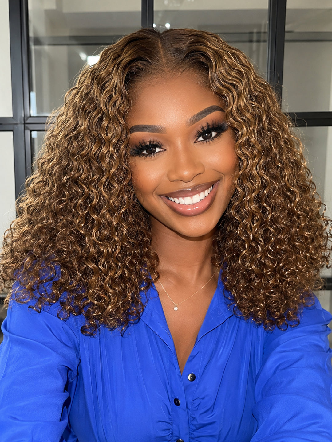 Ocean Hair Baby Curl 13x4 Lace Front Wig 4# SDD Human Hair