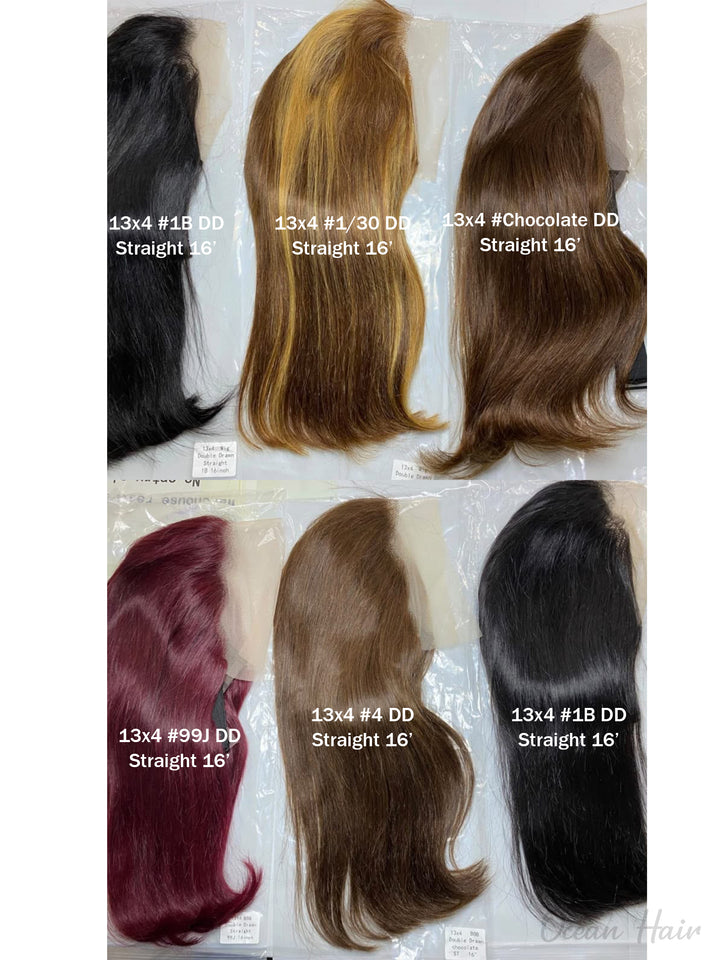 Ocean Hair Special Straight Lace Front 13x4 Black Brown 99J Piano Wig