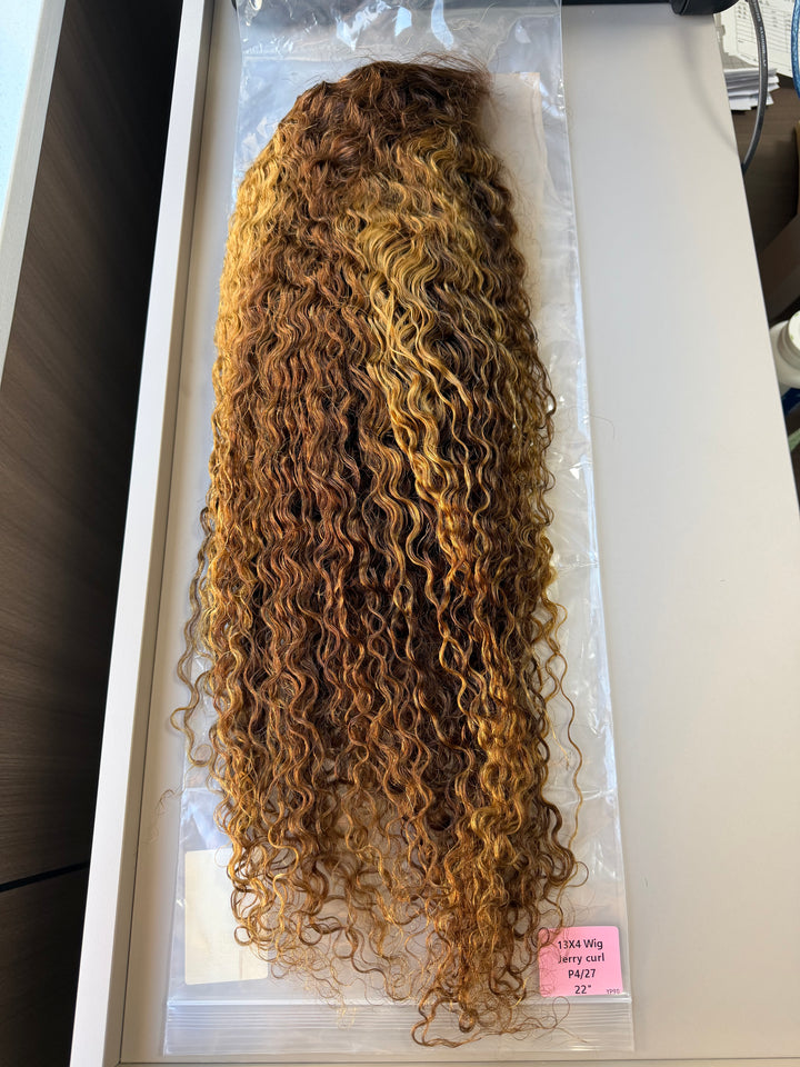Ocean Hair Jerry Curl Bob Lace Front Wig 13x4 Piano Color 18-30 Inch