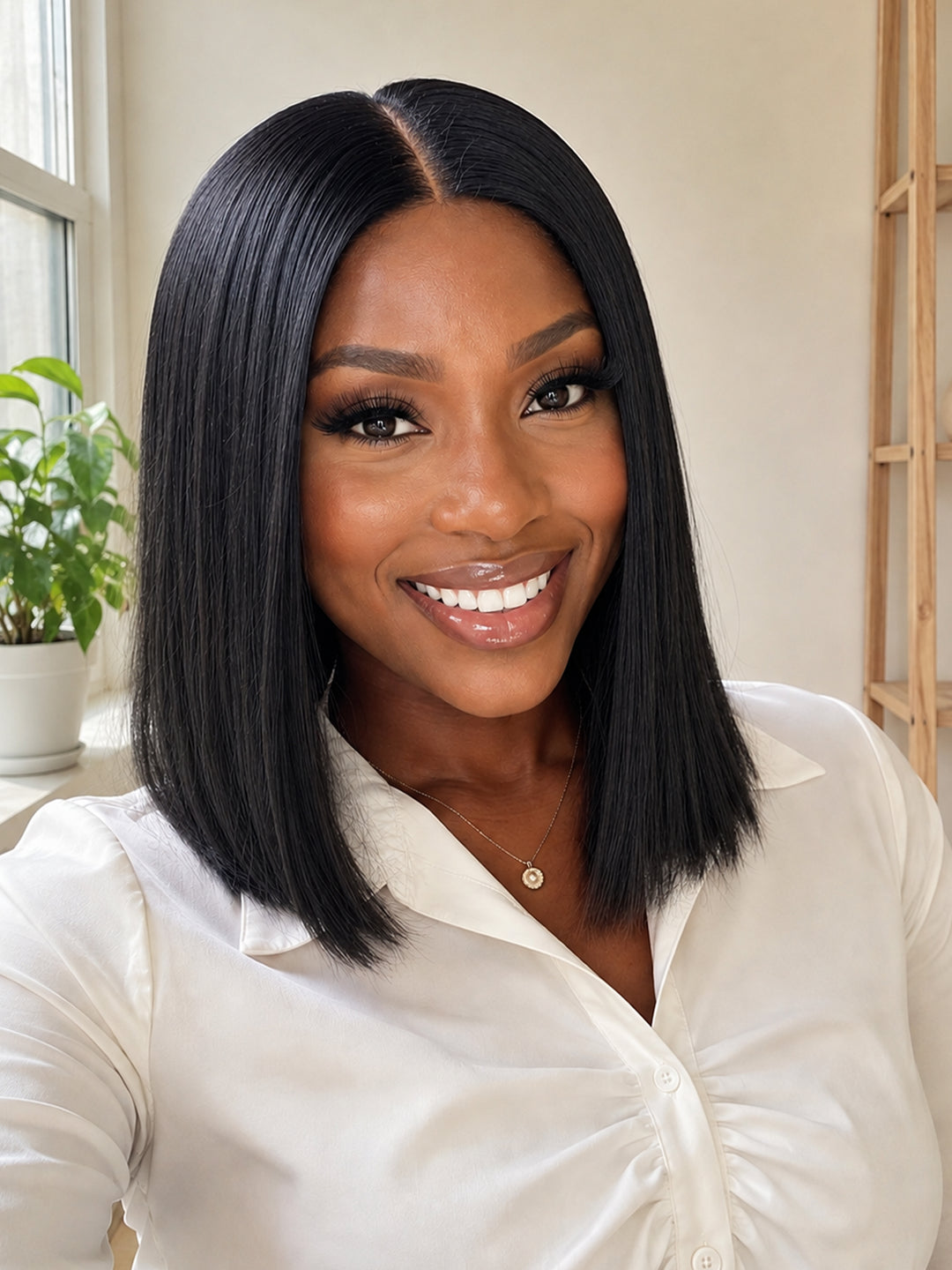 Ocean Hair 13x4 SDD Vietnamese Straight Lace Front Wig Black 10-22 Inch