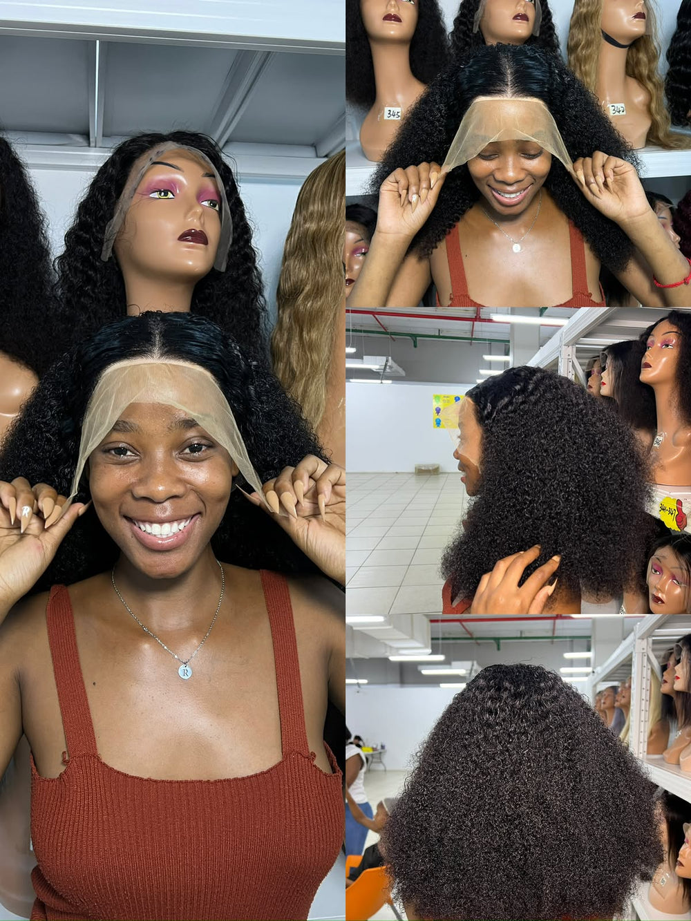 Ocean Hair Jerry Curl 13x4 SDD Donor Hair Wig Black 22 Inch