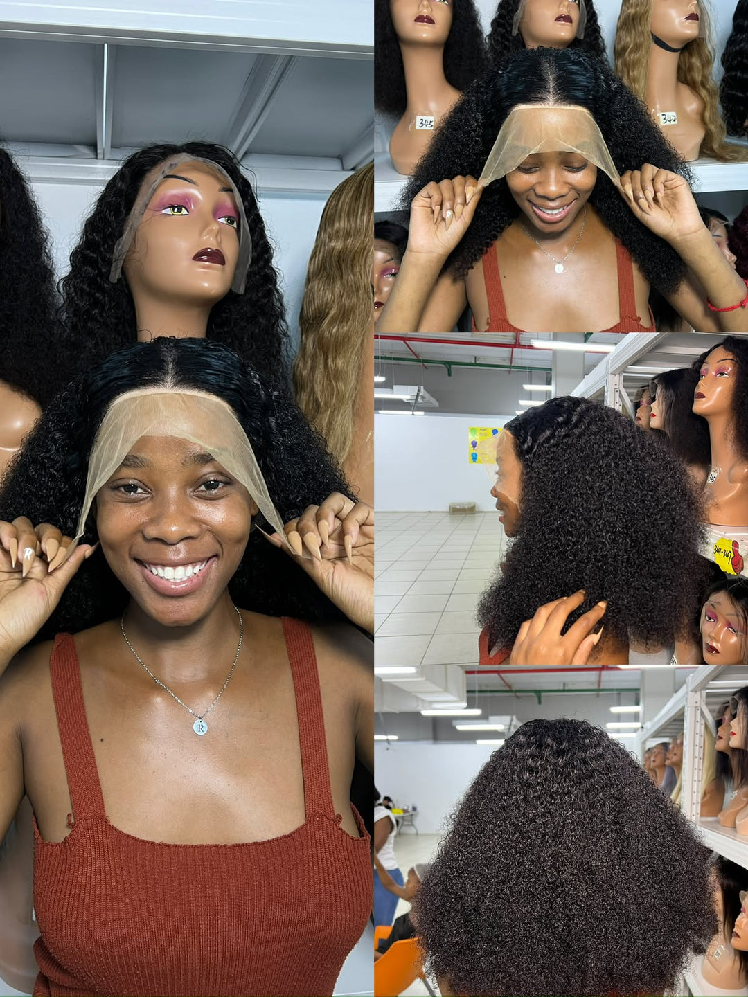Ocean Hair Jerry Curl 13x4 SDD Donor Hair Wig Black 22 Inch