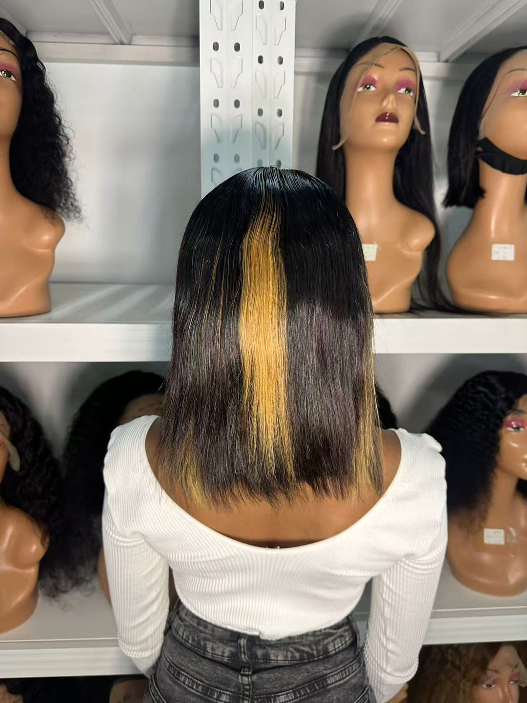 Ocean Hair 1B/30 Straight 13x4 Lace Front Wig 10 Inch