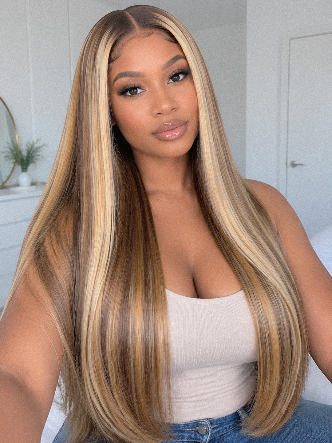 SA Ocean Hair Piano Color Straight 13x4 Lace Front Wig 18 to 30 Inch