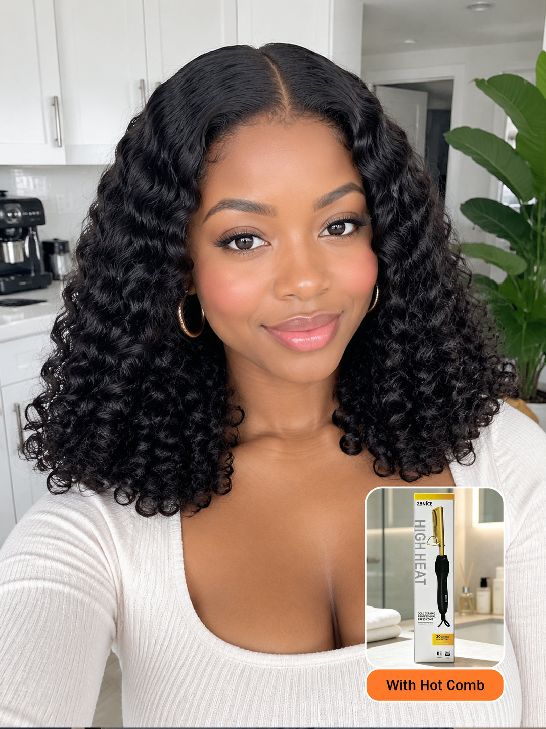 September Special Ocean Hair 13x4 Water Wave Wig 14 Inch