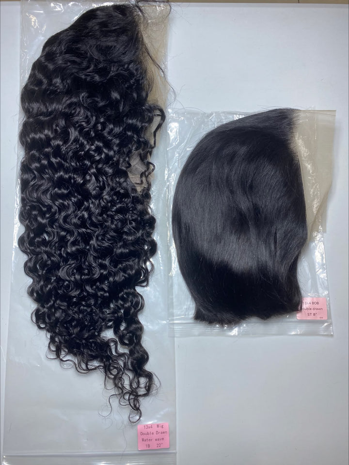 Ocean Hair Combo 13x4 Double Drawn Jerry Curl Water Wave Black and Piano Color 22 Inch