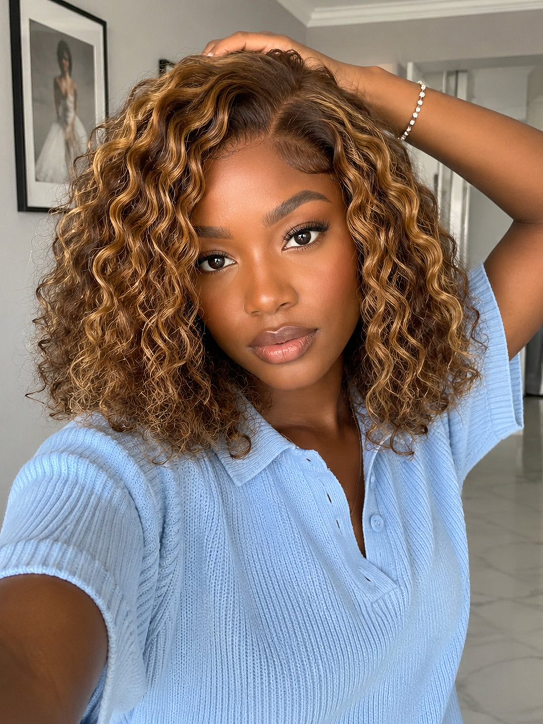 Ocean Hair Piano Color Water Wave Bob 13x4 Lace Front Wig 10-16 Inch