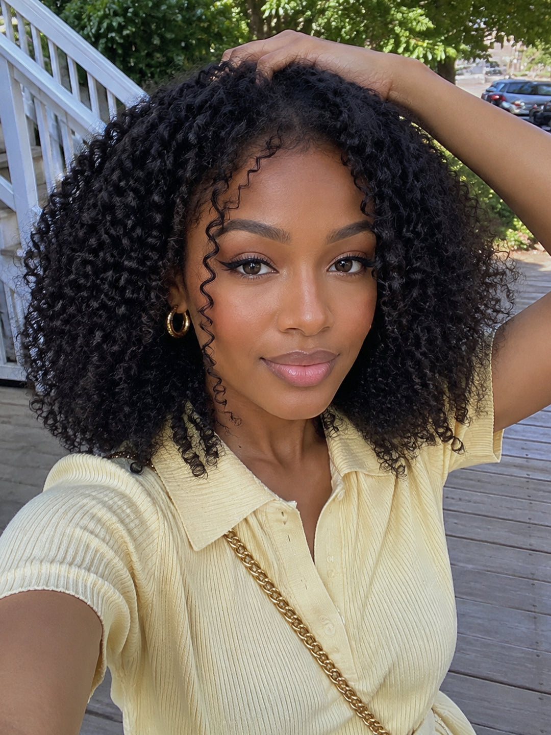 Ocean Hair Jerry Curl Water Wave Bob 13x4 Lace Front Wig Double Drawn 18 Inch