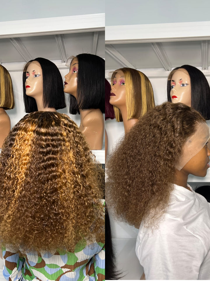 [Special] 13x4 Jerry Curl Lace Front Wig 