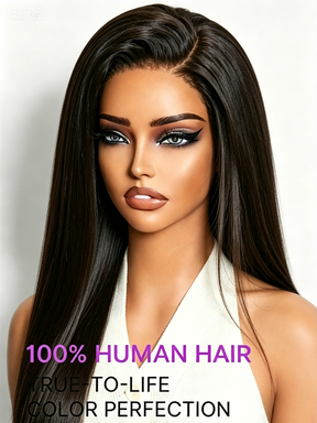 Ocean Hair 360 Lace Free Part Straight Wig Natural Black 20-28 Inch