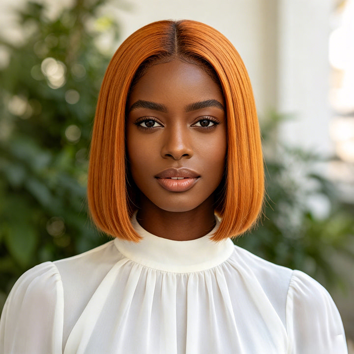 13x4 Bob Straight Lace Front Human Hair Wig 