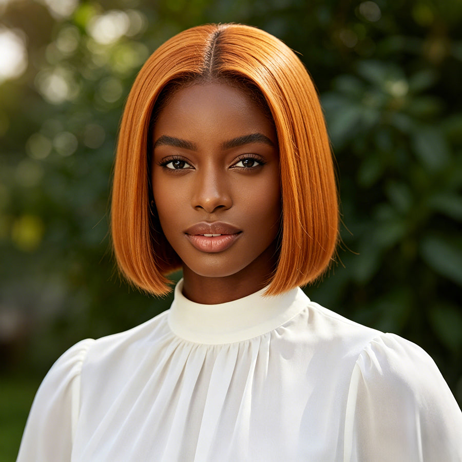 13x4 Bob Straight Lace Front Human Hair Wig 
