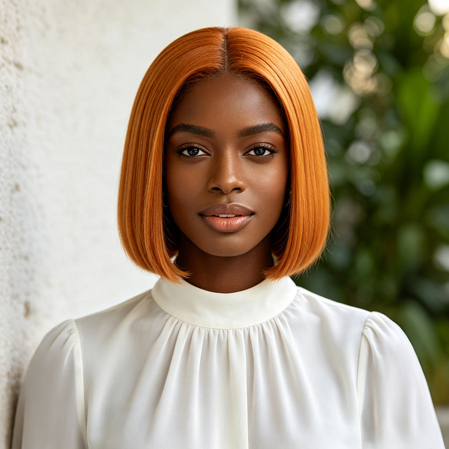 13x4 Bob Straight Lace Front Human Hair Wig 