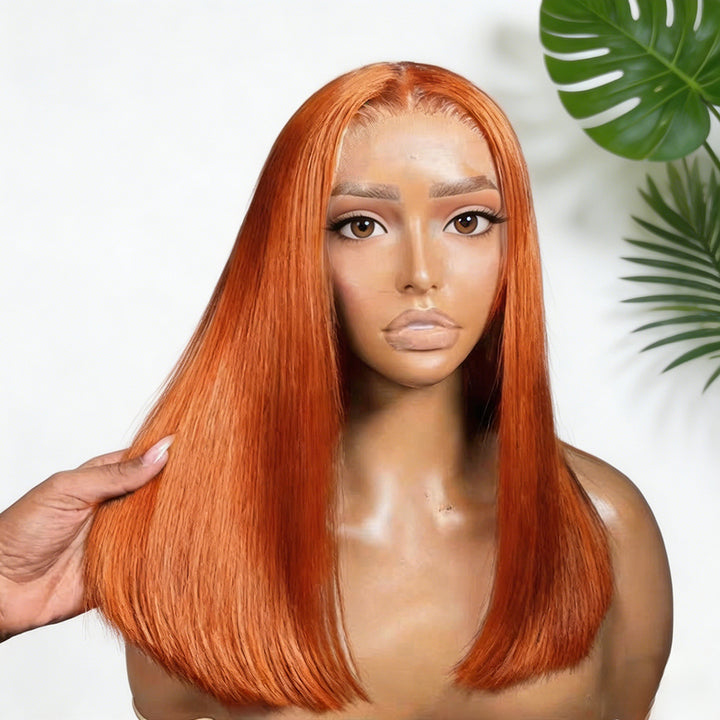 13x4 Bob Straight Lace Front Human Hair Wig 