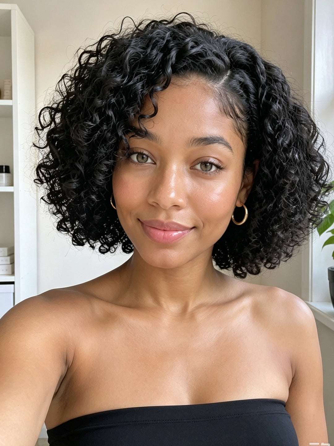 Ocean Hair Glueless Water Wave Bob 4x4 Lace Closure Double Drawn Wig