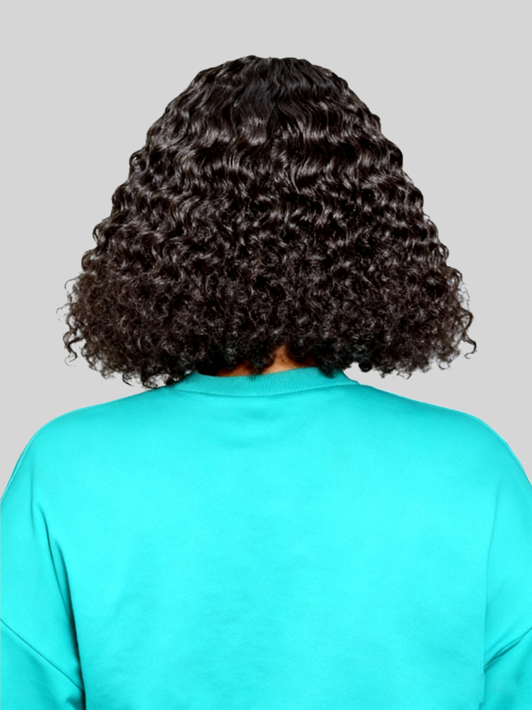 Ocean Hair Glueless Water Wave Bob Jerry Curl Bob 4x4 Double Drawn Wig
