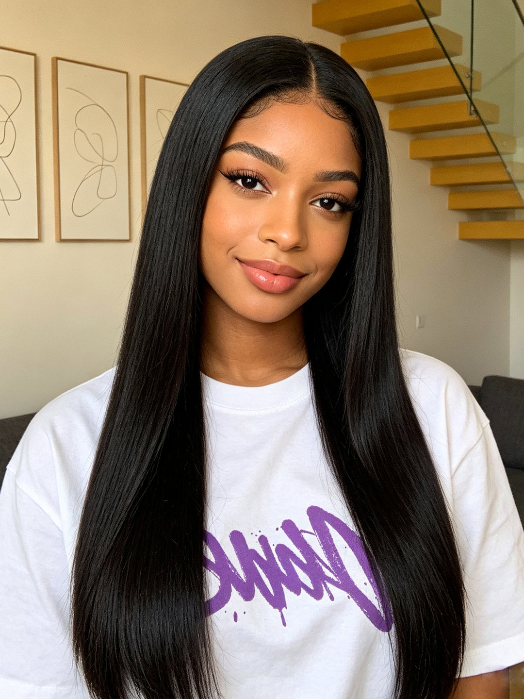 Ocean Hair Raw Vietnamese Hair 5x5 Glueless Wig SDD Black Color Wig
