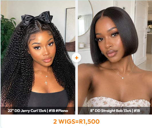 Ocean Hair Jerry Curl 4x4 Lace Closure Wig Natural Black 18 20 22 Inch