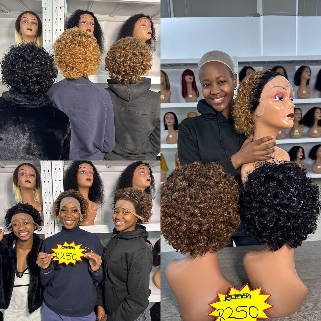 Durban Ocean Hair 13x1 Lace Water Curl Wig Short Hair Style Human Hair