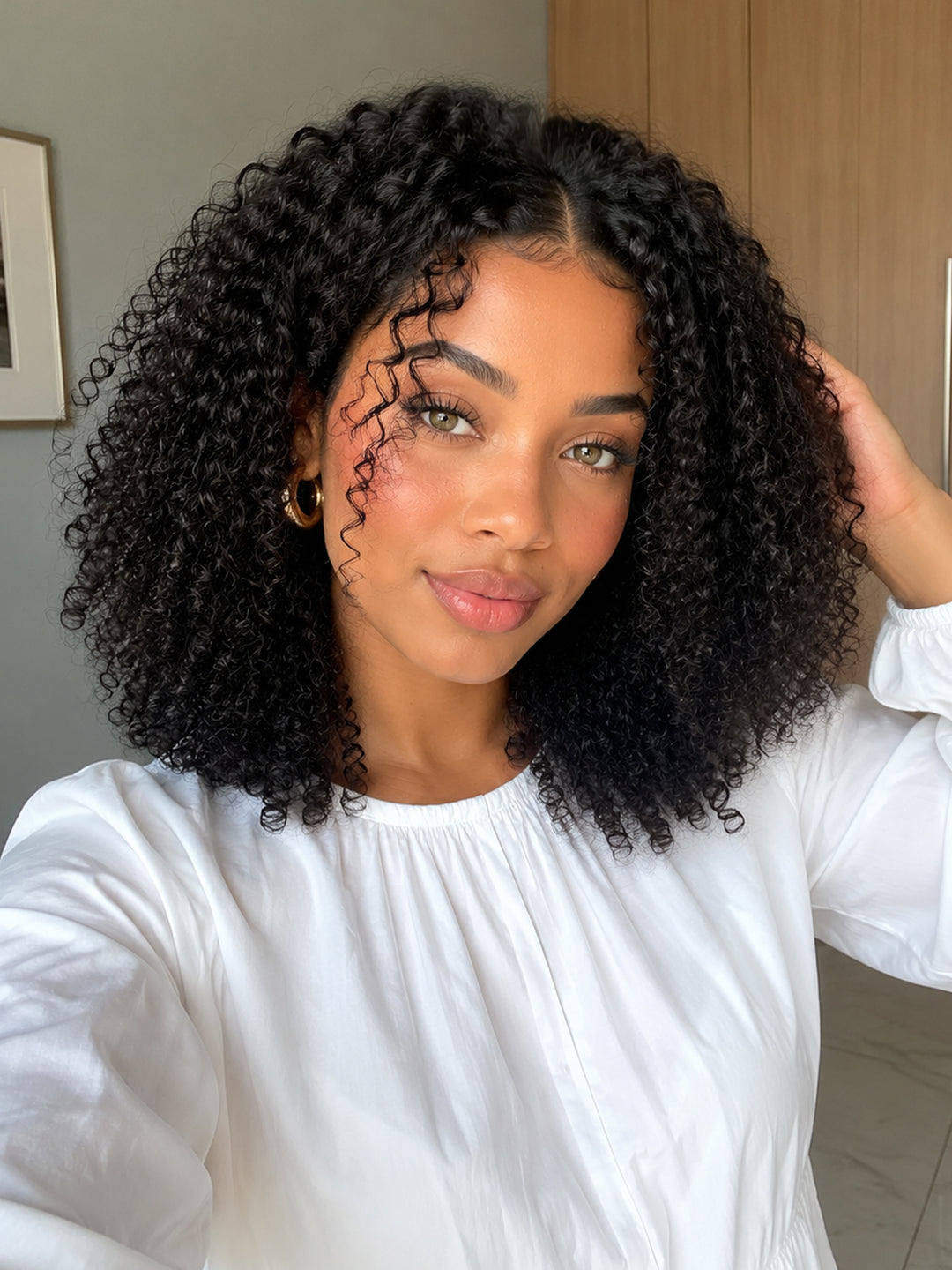 Ocean Hair | 5X5 DD Jerry Curl Lace Closure Wig Color 1B