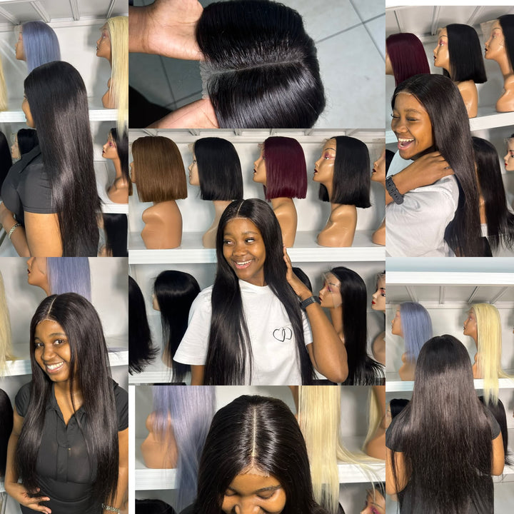 Ocean Hair Glueless 6x2 Closure Lace Long Straight Hair Wig 32 Inch