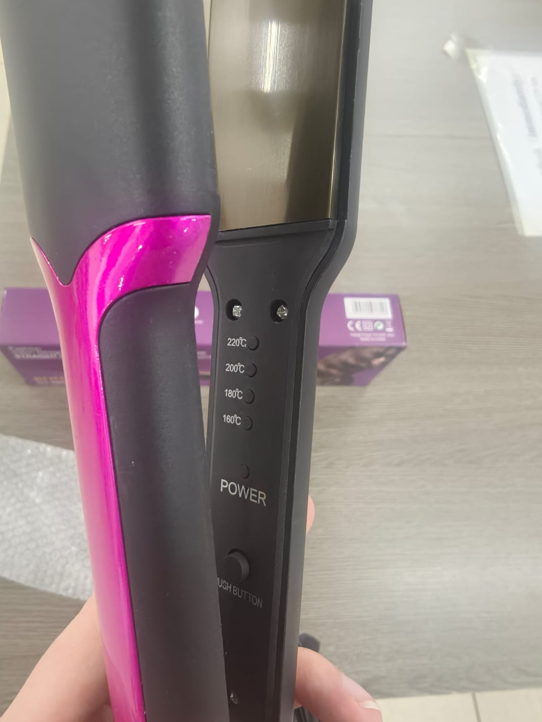ROOT DT-880A Professional Wide Plate Hair Straightener Adjustable Temp Flat Iron