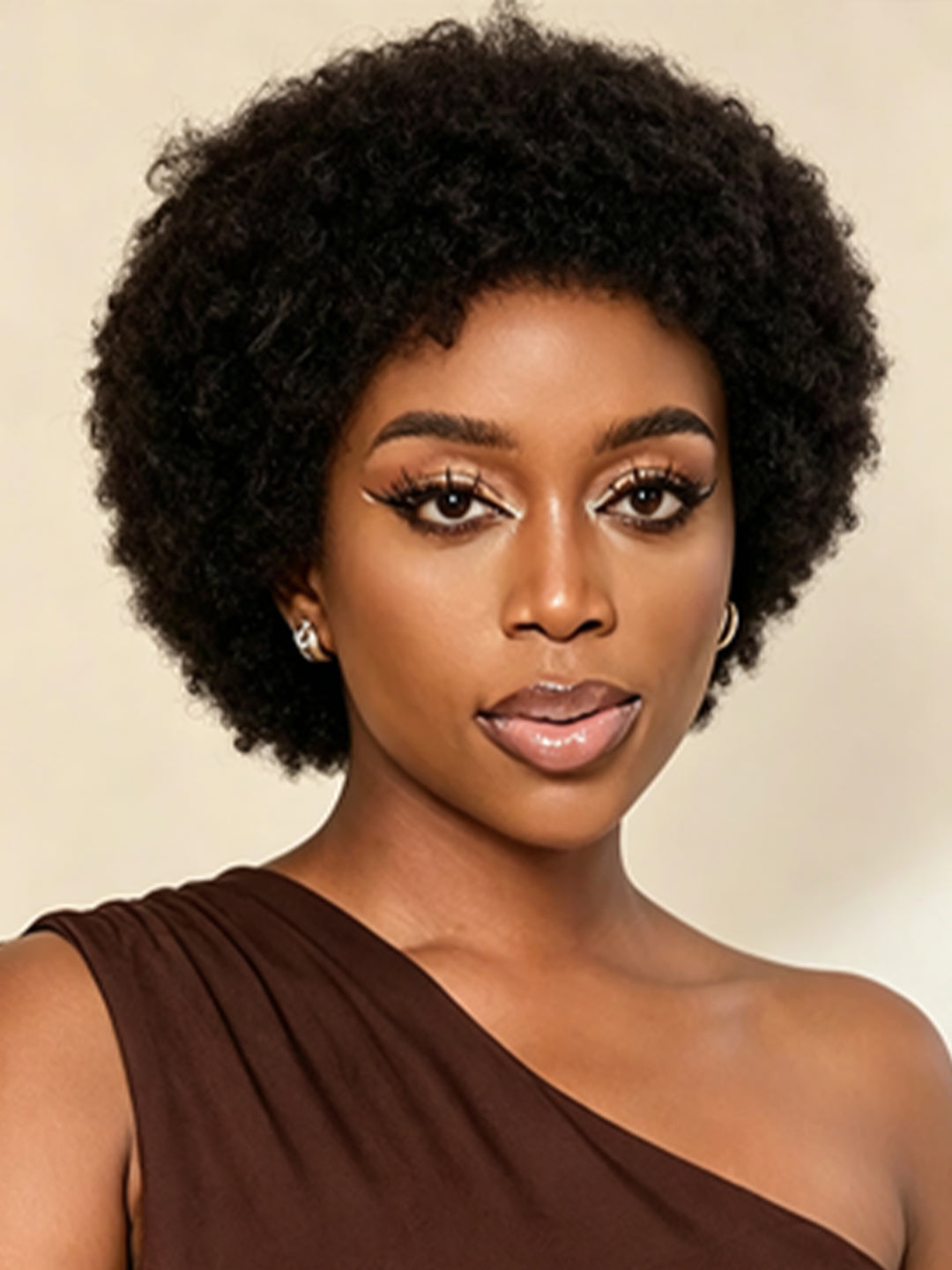 Ocean Hair Bold Natural Afro Short Wig Natural Black Color Wig