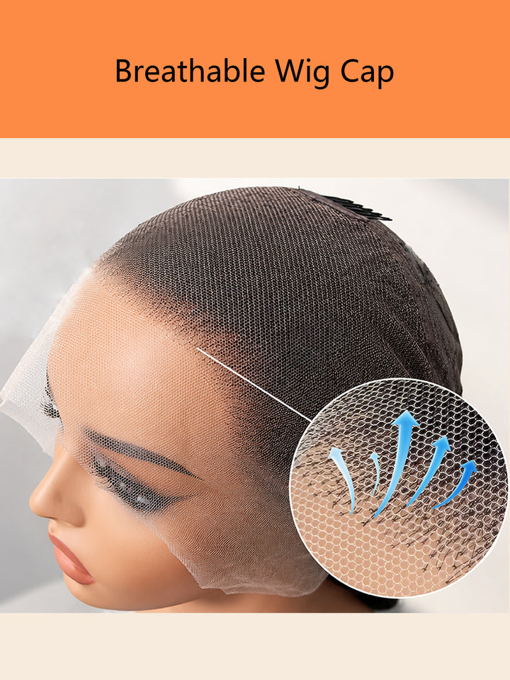 Ocean Hair 4x4 Water Wave Glueless Wig Natural Black 12 Inch