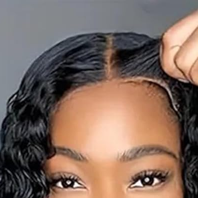 Durban Ocean Hair 13x4 SDD Water Wave Lace Front Wig Black Color Bob