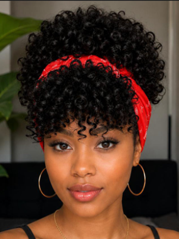 Ocean Hair Fringe Egg Short Wig Natural Black Color Beginner Friendly